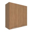 Ver imagem 2 de Armário Aéreo de Cozinha 80x80cm 2 Portas 2 Prateleiras Freijó Cz3115 Freijó