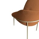 Ver imagem 5 de Kit 4 Cadeira Sala Jantar Ferro Champanhe Maitê Jvb Móveis: Terracota