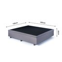 Ver imagem 4 de Base Box Baú Viúva em Suede 120x203x42cm