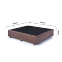 Ver imagem 4 de Base Box Baú Viúva em Suede 120x203x42cm