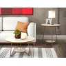 Conjunto de Mesa Centro e Lateral Back Off White Freijo - 4