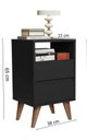 Ver imagem 3 de Mesa de Cabeceira Like Preta