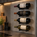 Ver imagem 1 de 4 Suportes para Garrafa de Vinho Parede Adega Aço Schmitt
