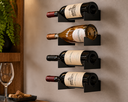 Ver imagem 3 de 4 Suportes para Garrafa de Vinho Parede Adega Aço Schmitt