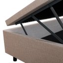 Ver imagem 3 de Base Box Baú Viúva em Linho 120x203x42cm
