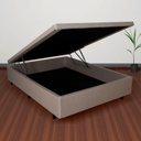 Ver imagem 1 de Base Box Baú Viúva em Linho 120x203x42cm
