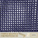 Ver imagem 6 de 4 Poltronas Madri Alumínio Corda Náutica Estofado 13 Trama Azul