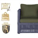 Ver imagem 4 de 4 Poltronas Madri Alumínio Corda Náutica Estofado 13 Trama Azul