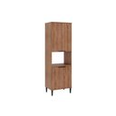 Ver imagem 1 de Torre Quente de Cozinha Paneleiro Alpha 2514 C/ 1 Forno e 4 Portas 70cm Freijo/off White - Carraro