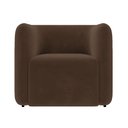 Ver imagem 3 de Poltrona Sala de Estar Decorativa Laguna Veludo Marrom K01 - D'Rossi