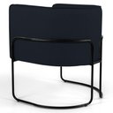 Ver imagem 3 de Poltrona Base Aço Betina C-05 Corano Preto