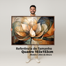 Quadro Abstrato Harmonia Florescer da Alma 123x83cm Canvas - 3