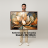 Quadro Abstrato Harmonia Florescer da Alma 123x83cm Canvas - 3