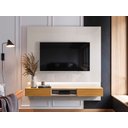 Ver imagem 1 de Painel para Tv Paris 1.80 Off White Perolizado/tauri Lukalian