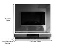 Ver imagem 3 de Painel para Tv Paris 1.80 Off White Perolizado/tauri Lukalian