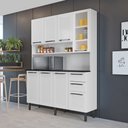 Ver imagem 4 de Cozinha Compacta Itatiaia Florença 140 em Aço 8 Portas 2 Gavetas