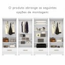 Ver imagem 4 de Módulo Closet 1 Gaveta Smart Versatile Espresso Móveis Branco