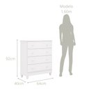 Ver imagem 3 de Quarto de Bebê Completo Berço Americano Cômoda Guarda-Roupa 3 Portas Gabi Yescasa