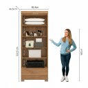 Ver imagem 3 de Módulo Closet 1 Gaveta Smart Versatile Espresso Móveis Bege/Cinamomo