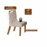 Conjunto Sala de Jantar Mesa Nuance com Tampo de Vidro 6 Cadeiras Atena - 5