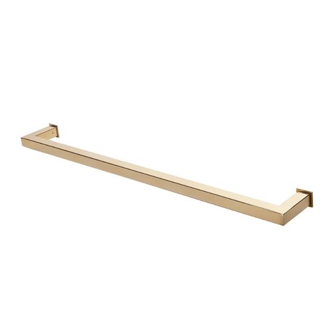 Porta Toalha Toalheiro de Banho Banheiro 60cm em Aço Inox Dourado Linha Larissa, Esp 5,5 Stainless