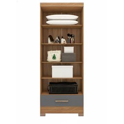 Módulo Closet 1 Gaveta Smart Versatile Espresso Móveis - 7 Módulo Closet 1 Gaveta Smart Versatile Espresso Móveis - 7