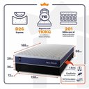 Ver imagem 2 de Cama Box Molas Ensacadas Lagras Casal 138x188 King House