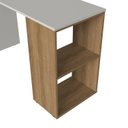 Ver imagem 5 de Mesa Escrivaninha com Nicho Aberto 120cm Arenas e Mel Branco