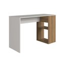 Ver imagem 2 de Mesa Escrivaninha com Nicho Aberto 120cm Arenas e Mel Branco