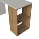 Ver mais imagens de Mesa Escrivaninha com Nicho Aberto 120cm Arenas e Mel Branco