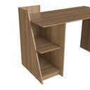 Ver imagem 6 de Mesa Escrivaninha MS4820 Office 120cm Mel Marrom