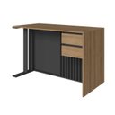 Ver imagem 7 de Mesa Escrivaninha Office 120cm Ripada com 2 Gavetas