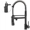 Torneiras de Cozinha Monocomando 50cm com Trava de Acionamento Gourmet Tutto Home Preto Fosco - 1