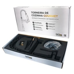 Torneiras de Cozinha Monocomando 50cm com Trava de Acionamento Gourmet Tutto Home Preto Fosco - 3