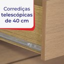 Ver imagem 7 de Guarda-roupa Mdf 2 Portas de Correr 3 Gavetas Milos
