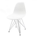 Ver imagem 1 de Cadeira Eames Branca - Base Eiffel Cromada