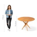 Ver imagem 6 de Conjunto de Mesa Redonda 120 cm com 4 Cadeiras Gaia Marrom/Preto