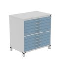 Ver imagem 2 de Mapoteca 10 Gavetas Map10 120,4cm X 122,3cm Aço