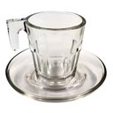 Ver imagem 4 de Jogo de Xícaras com Pires Square Café Expresso Vidro 80ml