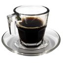 Ver imagem 3 de Jogo de Xícaras com Pires Square Café Expresso Vidro 80ml