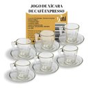 Ver imagem 5 de Jogo de Xícaras com Pires Square Café Expresso Vidro 80ml