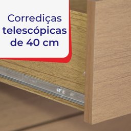 Guarda-roupa Mdf 2 Portas de Correr 3 Gavetas Milos - 10