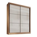 Ver mais imagens de Guarda-Roupa MDF 2 Portas de Correr 3 Gavetas Milos Marrom/Cinamomo/Off White