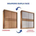 Ver imagem 3 de Guarda-roupa Mdf Ripado 2 Portas de Correr 3 Gavetas Milos