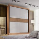 Ver imagem 2 de Guarda-roupa Mdf Ripado 2 Portas de Correr 3 Gavetas Milos
