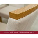 Ver mais imagens de Sala de Jantar Completa Mesa Luiza Tampo Madeirado C/ Vidro Reto 120x80cm e 4 Cadeiras Isa Nature/