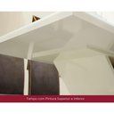 Ver imagem 7 de Sala de Jantar Completa Mesa Luiza Tampo Madeirado C/ Vidro Reto 120x80cm e 4 Cadeiras Isa Nature/