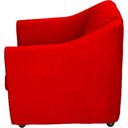 Ver imagem 5 de Kit 12 Poltronas Mila Pé de Plástico Cromado - Vermelho Suede