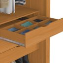 Ver imagem 5 de Guarda Roupa Casal Versalles 2 Portas de Correr 6 Gavetas Bege/Cinamomo/Areia