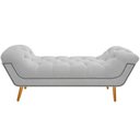 Ver imagem 5 de Kit Cabeceira 195 cm Suede + Calçadeira Madrid Branco